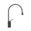 Immagine di Gessi GOCCIA miscelatore lavabo H.44 P.29 cm, senza scarico, con flessibili di collegamento, colore nero finitura opaco 33605#299