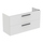 Ideal Standard I.LIFE A mobile sottolavabo sospeso L.120 H.63 P.44 cm, con 2 cassetti esterni, interno colore antracite, esterno colore bianco finitura opaco T5258DU