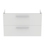 Immagine di Ideal Standard I.LIFE A set con mobile sottolavabo L.100 cm, 2 cassetti, colo bianco finitura opaco e lavabo L.84 cm con foro rubinetteria e troppopieno, colore bianco finitura opaco T5257DU+T462101