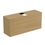 Immagine di Ideal Standard CONCA composizione bagno: lavabo d’appoggio L.60 P.45 cm, colore bianco, miscelatore monocomando con scarico, finitura cromo, mobile sottolavabo L.120 cm, finitura legno chiaro, specchio rotondo Ø80 CONCA02
