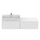 Ideal Standard CONCA set con mobile sottolavabo L.160 cm, 2 cassetti, colo bianco finitura opaco e lavabo L.80 cm con foro rubinetteria e troppopieno, colore bianco finitura lucido T3983Y1+T382601