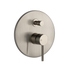 Immagine di Gessi VIA TORTONA miscelatore doccia a parete, 2 uscite, con deviatore automatico bagno/doccia, senza corpo incasso, finitura finox brushed nickel 44667#149