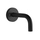 Gessi VIA TORTONA bocca a parete P.11 cm, colore nero finitura opaco 44285#299