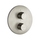 Gessi VIA TORTONA miscelatore termostatico per doccia, a parete, 3 vie, senza corpo incasso, finitura finox brushed nickel 38778#149