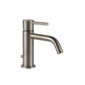 Immagine di Gessi VIA TORTONA miscelatore lavabo con scarico e flessibili di collegamento, finitura finox brushed nickel 18601#149