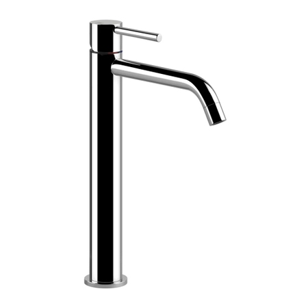 Immagine di Gessi VIA TORTONA miscelatore lavabo H.30 cm, senza scarico, con flessibili di collegamento, finitura cromo 18604#031