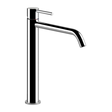 Immagine di Gessi VIA TORTONA miscelatore lavabo P.24 cm, senza scarico, con flessibili di collegamento, finitura cromo 18606#031