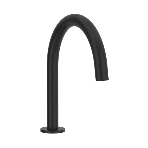 Immagine di Gessi VIA TORTONA bocca P. 24 cm per lavabo, senza scarico, colore nero finitura opaco 18623#299