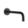 Gessi VIA TORTONA bocca a parete P.23 cm, colore nero finitura opaco 38783#299