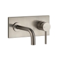 Immagine di Gessi VIA TORTONA miscelatore a parete P.16 cm, senza scarico, finitura finox brushed nickel 44823#149