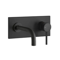Immagine di Gessi VIA TORTONA miscelatore a parete P.16 cm, senza scarico, colore nero finitura opaco 44823#299