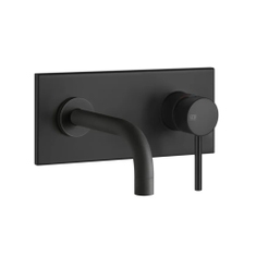 Immagine di Gessi VIA TORTONA miscelatore a parete P.16 cm, senza scarico, colore nero finitura opaco 44823#299