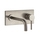 Gessi VIA TORTONA miscelatore a parete P.22 cm, 2 uscite, con deviatore automatico bagno/doccia, finitura finox brushed nickel 44827#149