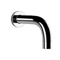Immagine di Gessi VIA TORTONA bocca vasca a parete P.18 cm, senza corpo incasso, finitura cromo 38785#031