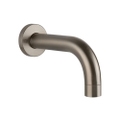 Immagine di Gessi VIA TORTONA bocca vasca a parete P.18 cm, senza corpo incasso, finitura finox brushed nickel 38785#149