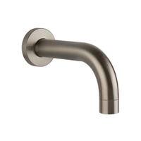 Immagine di Gessi VIA TORTONA bocca vasca a parete P.18 cm, senza corpo incasso, finitura finox brushed nickel 38785#149