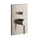 Gessi VIA TORTONA miscelatore a parete 2 uscite, con deviatore automatico bagno/doccia, senza corpo incasso, finitura finox brushed nickel 44664#149