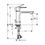 Immagine di Hansgrohe REBRIS E miscelatore monocomando H.17 cm, per lavabo, con scarico, finitura cromo 72557000