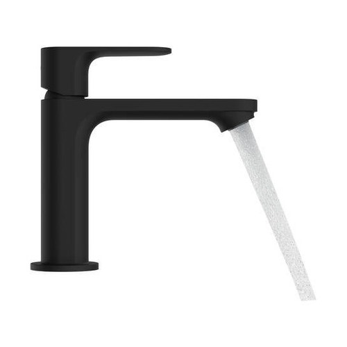 Immagine di Hansgrohe REBRIS E miscelatore monocomando H.17 cm, per lavabo, con scarico, colore nero finitura opaco 72557670