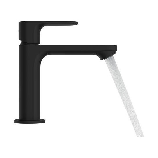 Immagine di Hansgrohe REBRIS E miscelatore monocomando H.17 cm, per lavabo, con scarico, colore nero finitura opaco 72557670