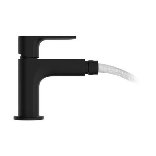 Immagine di Hansgrohe REBRIS E miscelatore monocomando per bidet, con scarico in materiale sintetico, colore nero finitura opaco 72211670