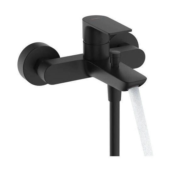 Immagine di Hansgrohe REBRIS E miscelatore monocomando per vasca, con deviatore, colore nero finitura opaco 72450670