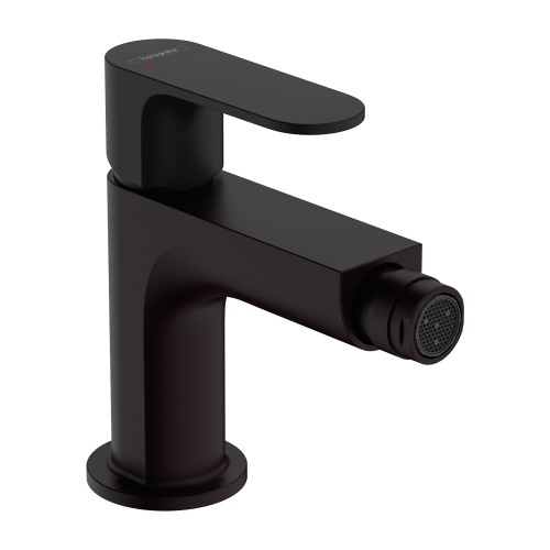 Immagine di Hansgrohe REBRIS S miscelatore monocomando per bidet, con scarico in materiale sintetico, colore nero finitura opaco 72210670