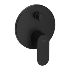 Immagine di Hansgrohe REBRIS S miscelatore monocomando per vasca, ad incasso, con deviatore, senza corpo incasso, colore nero finitura opaco 72466670