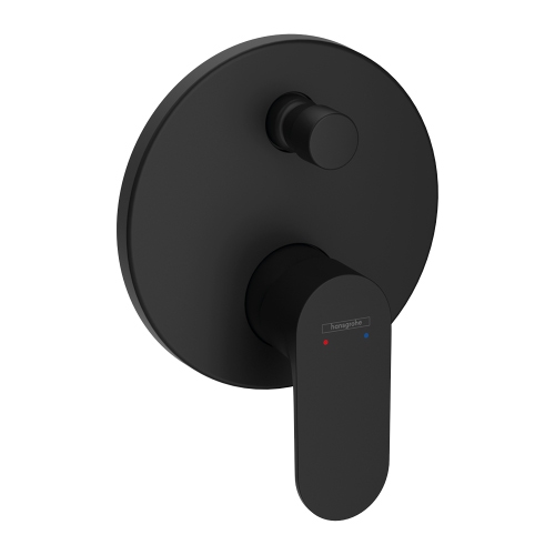 Immagine di Hansgrohe REBRIS S miscelatore monocomando per vasca, ad incasso, con deviatore, senza corpo incasso, colore nero finitura opaco 72466670