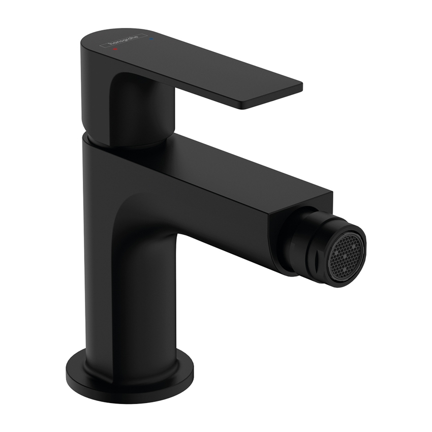 Immagine di Hansgrohe REBRIS E miscelatore monocomando per bidet, con scarico in materiale sintetico, colore nero finitura opaco 72211670