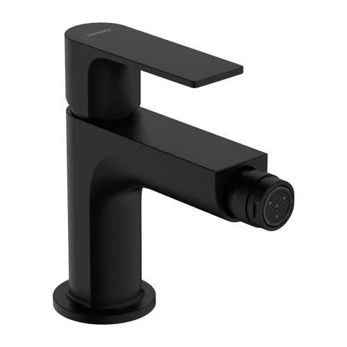 Immagine di Hansgrohe REBRIS E miscelatore monocomando per bidet, con scarico in metallo, colore nero finitura opaco 72213670