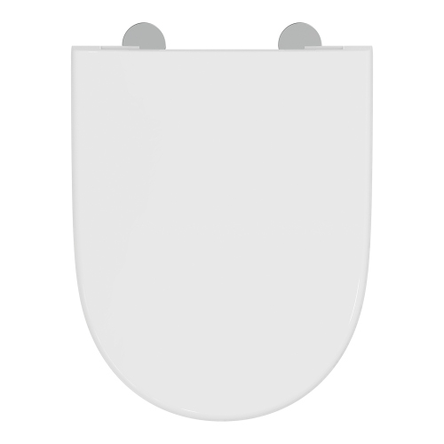 Immagine di Ideal Standard I.LIFE O sedile avvolgente a chiusura normale, con cerniere in metallo e sistema di sgancio rapido, colore bianco finitura lucido T572101