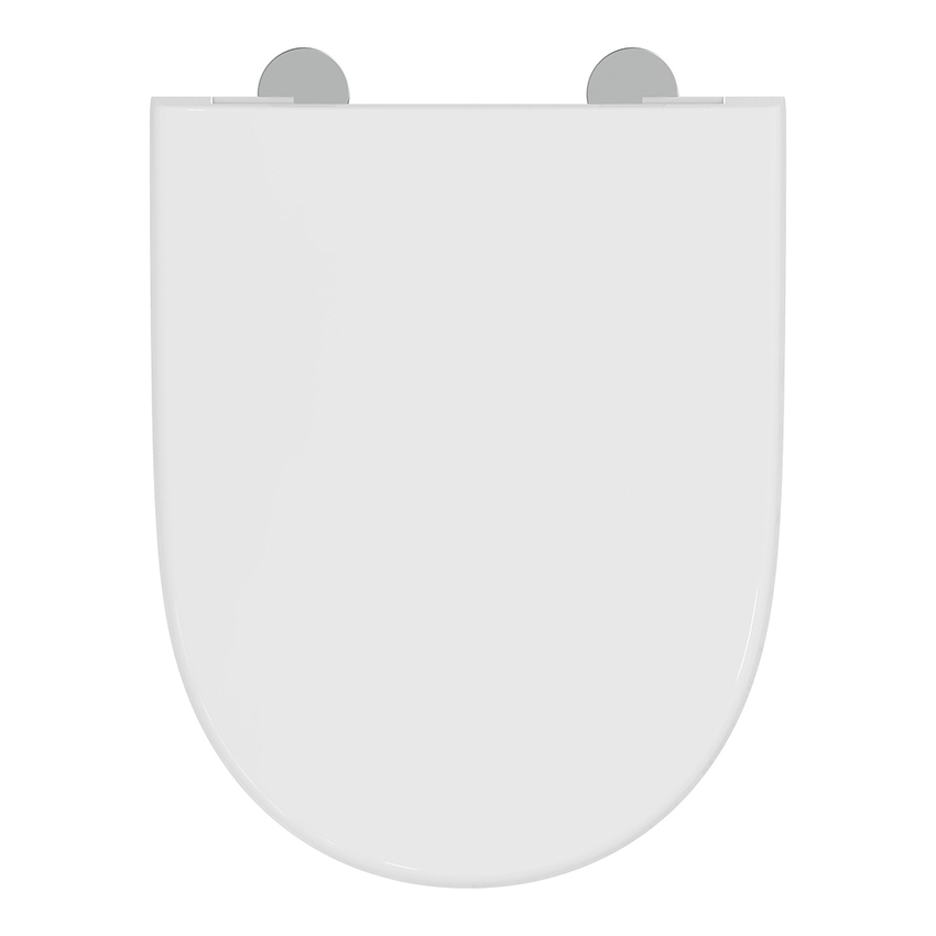 Immagine di Ideal Standard I.LIFE O sedile avvolgente a chiusura normale, con cerniere in metallo e sistema di sgancio rapido, colore bianco finitura lucido T572101