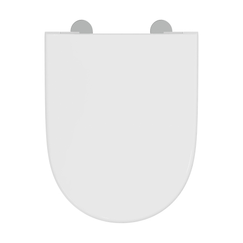 Immagine di Ideal Standard I.LIFE O set completo sanitari a terra vaso HydroTwist, sedile a discesa rallentata, bidet monoforo con troppopieno, colore bianco finitura lucido T568901+T569001+T572201