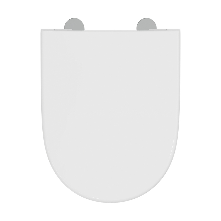 Immagine di Ideal Standard I.LIFE O set completo sanitari a terra vaso HydroTwist, sedile a discesa rallentata, bidet monoforo con troppopieno, colore bianco finitura lucido T568901+T569001+T572201