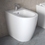 Immagine di Ideal Standard I.LIFE O set completo sanitari a terra vaso HydroTwist, sedile a discesa rallentata, bidet monoforo con troppopieno, colore bianco finitura lucido T568901+T569001+T572201