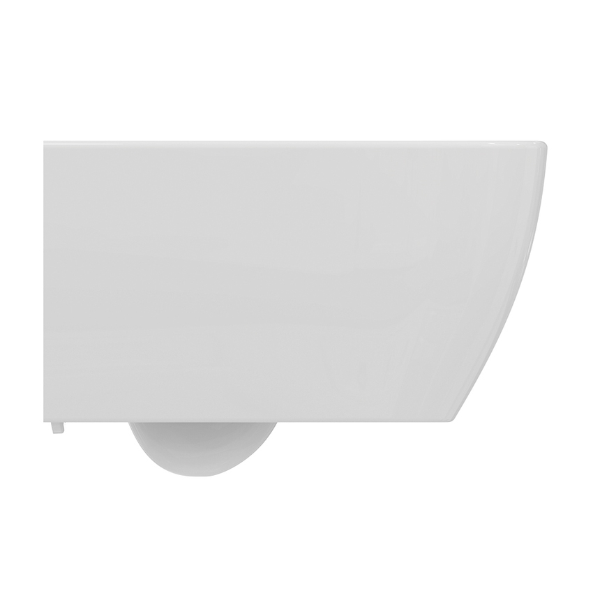 Immagine di Ideal Standard I.LIFE O set completo sanitari sospesi vaso HydroTwist, sedile slim a discesa rallentata, bidet monoforo con troppopieno, colore bianco finitura lucido T568001+T568101+T572401