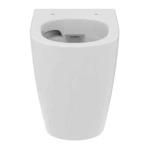 Immagine di Ideal Standard I.LIFE O set completo sanitari a terra vaso HydroTwist, sedile a discesa rallentata, bidet monoforo con troppopieno, colore bianco finitura lucido T568901+T569001+T572201