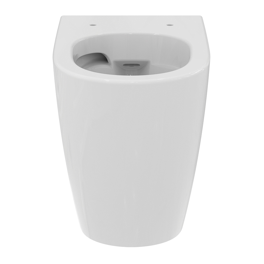 Immagine di Ideal Standard I.LIFE O set completo sanitari a terra vaso HydroTwist, sedile a discesa rallentata, bidet monoforo con troppopieno, colore bianco finitura lucido T568901+T569001+T572201