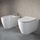Ideal Standard I.LIFE O set completo sanitari sospesi vaso HydroTwist, sedile slim a discesa rallentata, bidet monoforo con troppopieno, colore bianco finitura lucido T568001+T568101+T572401
