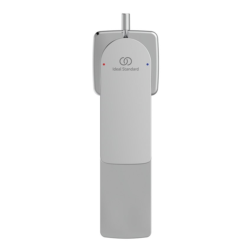 Immagine di Ideal Standard CERALIFE C miscelatore monocomando H.15 cm per lavabo, con asta di comando e scarico piletta da 1-1/4", finitura cromo BE116AA