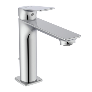 Immagine di Ideal Standard CERALIFE C miscelatore monocomando H.17 cm per lavabo, con asta di comando e scarico piletta da 1-1/4", finitura cromo BE123AA