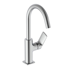 Immagine di Ideal Standard CERALIFE C miscelatore monocomando per lavabo, con bocca tubolare, senza asta di comando e senza scarico piletta, finitura cromo BE053AA