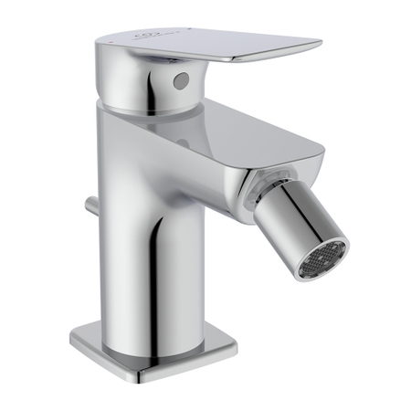 Immagine di Ideal Standard CERALIFE C miscelatore monocomando per bidet, con asta di comando e scarico piletta da 1-1/4", finitura cromo BE124AA