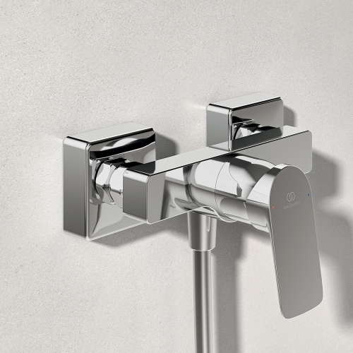 Immagine di Ideal Standard CERALIFE C miscelatore esterno per doccia, senza componenti doccia, finitura cromo BE066AA