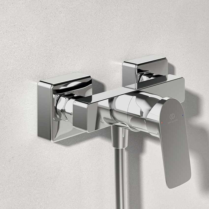 Immagine di Ideal Standard CERALIFE C miscelatore esterno per doccia, senza componenti doccia, finitura cromo BE066AA