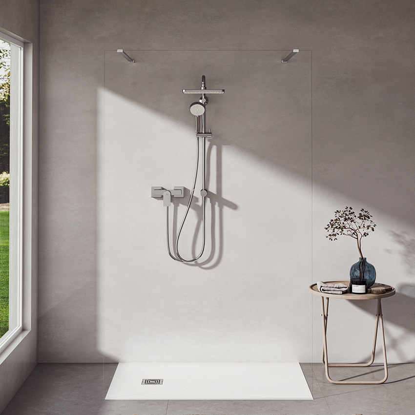 Immagine di Ideal Standard CERALIFE C miscelatore esterno per doccia, senza componenti doccia, finitura cromo BE066AA