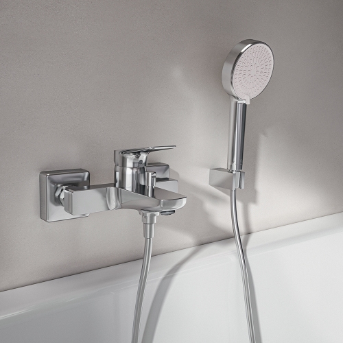 Immagine di Ideal Standard CERALIFE C miscelatore esterno per vasca o doccia, senza accessori doccia, finitura cromo BE067AA