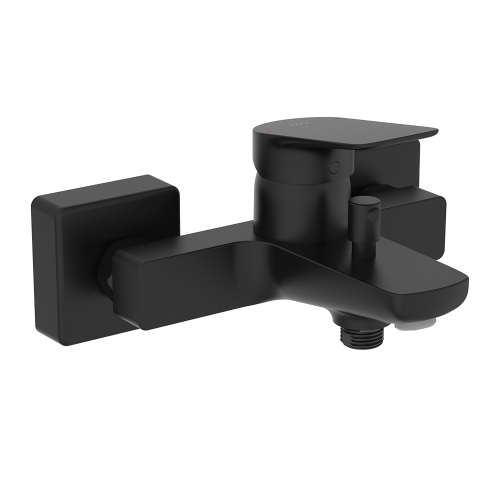 Immagine di Ideal Standard CERALIFE C miscelatore esterno per vasca o doccia, senza accessori doccia, colore nero finitura opaco BE067XG