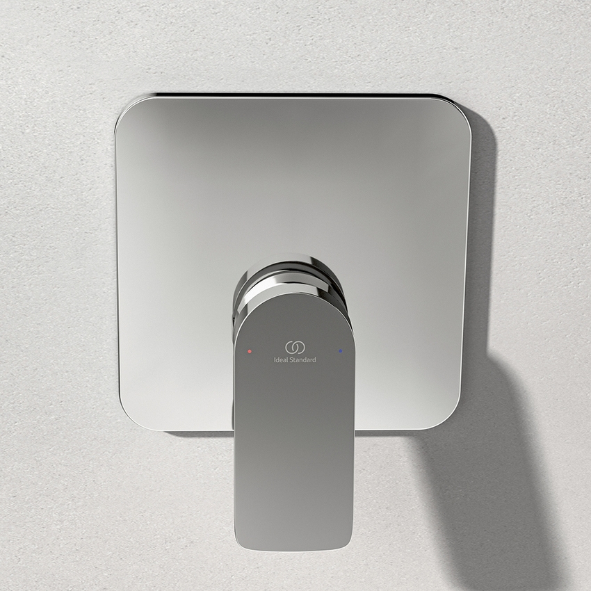 Immagine di Ideal Standard CERALIFE C miscelatore per doccia ad 1 via, ad incasso, con corpo incasso, finitura cromo BE060AA